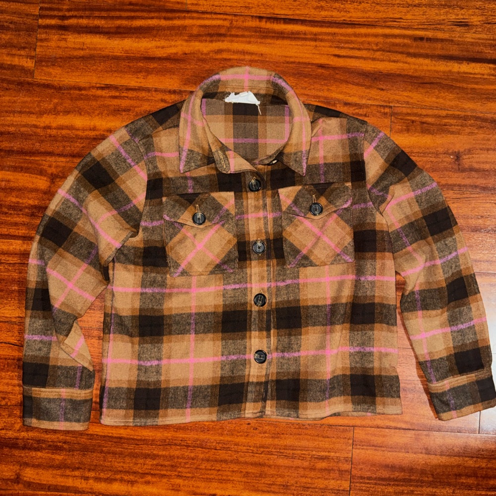 BB Dakota Steve Madden Multicolor Plaid Shacket